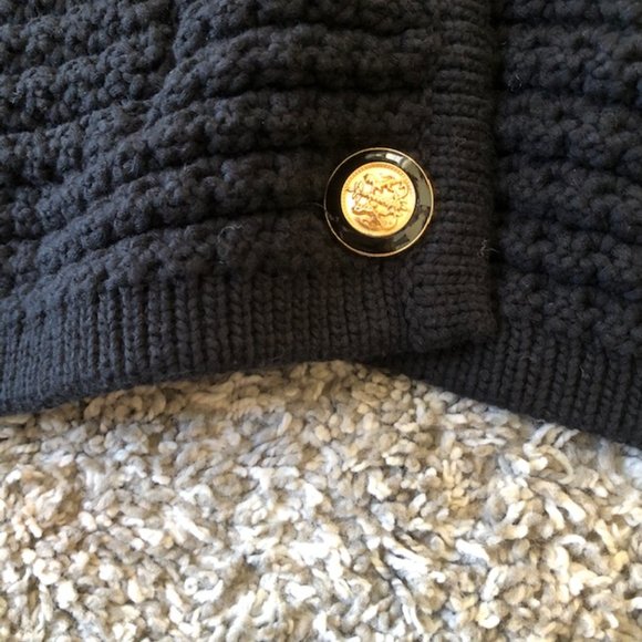 BEST Ba&sh Gaspard Knit Cardigan Small Black Noir French Casual - Picture 9 of 13